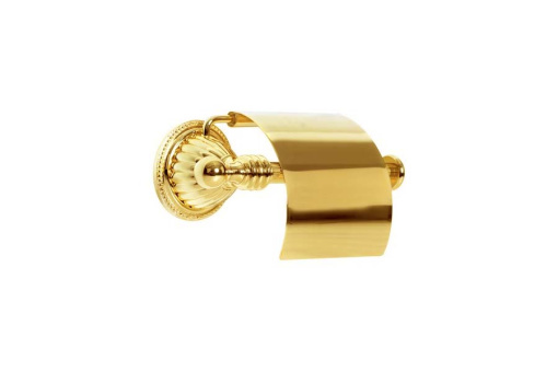 10350 Держатель для туалетной бумаги с крышкой HERMITAGE GOLD