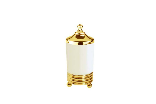 10364 Настольный стакан для ватных дисков Hermitage Gold