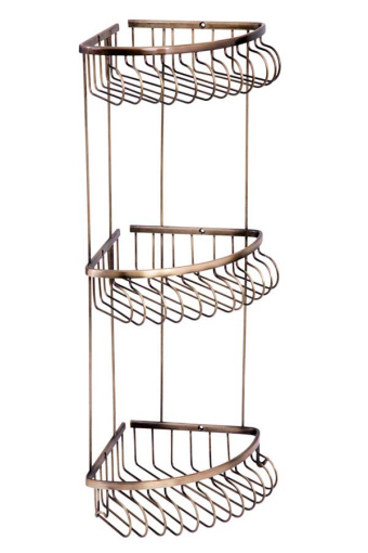 10624 Угловая полка(металл), тройная Medici