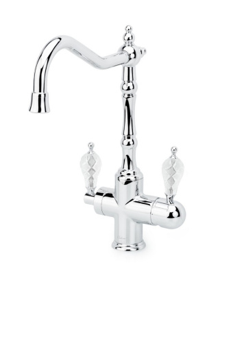 113-CRST Смеситель для кухни с краном TRADIZIONALE CHROMO CRISTAL