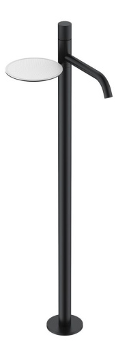 120-BB.4 Смеситель STICK напольный для умыв. BLACK SPIRALE