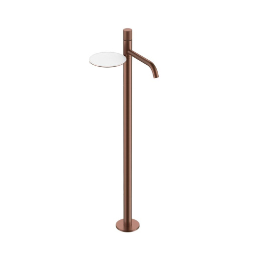 120-BRB.4 Смеситель STICK напольный для умыв. BRUSHED BRONZE SPIRALE
