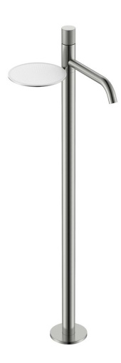 120-NB.4 Смеситель STICK напольный для умыв. Nikel Brush с ручкой SPIRALE