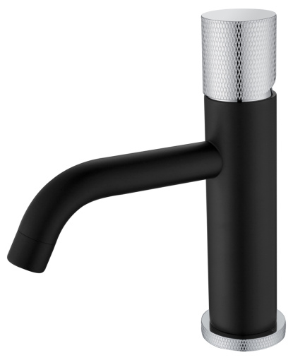 121-BCR.2 Смеситель STICK для умыв. низ. BLACK TOUCH CHROME_Комплект