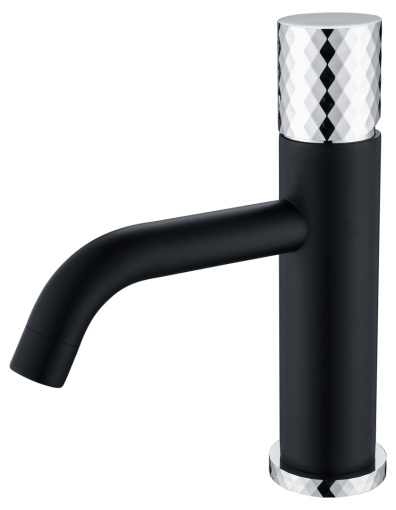 121-BCR Смеситель STICK для умыв. низ. BLACK DIAMOND CHROME_Комплект