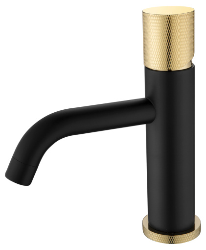 121-BG.2 Смеситель STICK для умыв. низ. BLACK TOUCH GOLD_Комплект