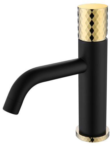 121-BG Смеситель STICK для умыв. низ. BLACK DIAMOND GOLD_Комплект