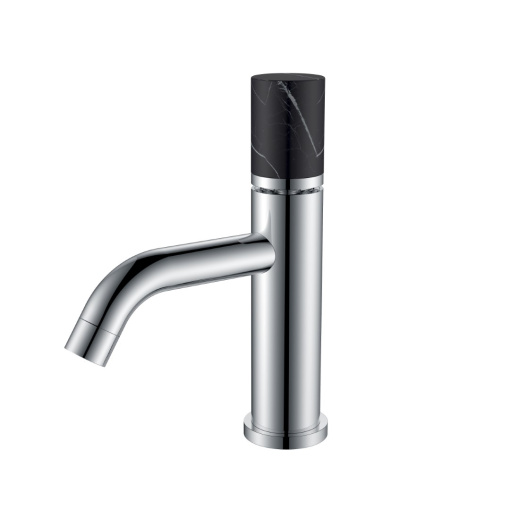 121-CR-MR-B Смеситель STICK для умыв. низ. CHROME MRAMOR BLACK_Комплект
