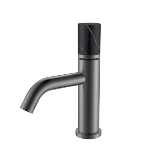 121-GM-MR-B Смеситель STICK для умыв. низ. GUN METAL MRAMOR BLACK_Комплект