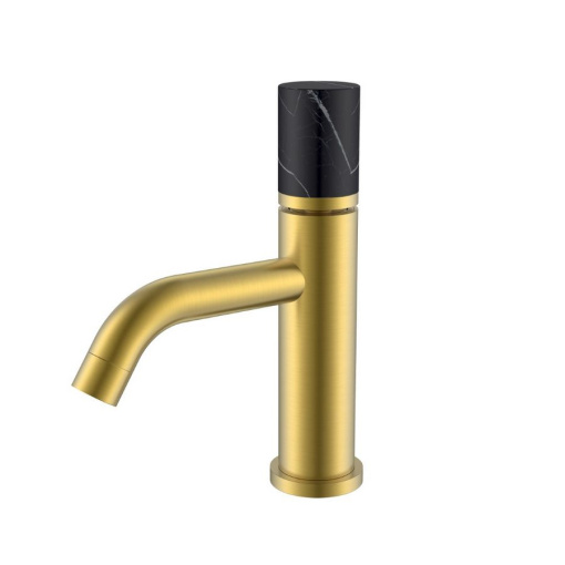 121-MG-MR-B Смеситель STICK для умыв. низ. MATT GOLD MRAMOR BLACK_Комплект