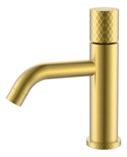 121-MG Смеситель Stick для умыв. низ. Mat Gold низкий с ручкой Diamond