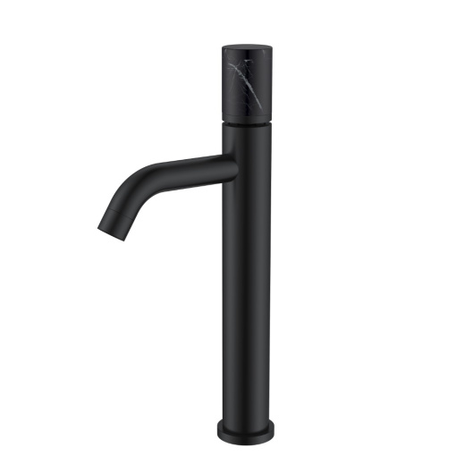 122-B-MR-B Смеситель Stick для умыв. выс. Black Mramor Black (комплект)