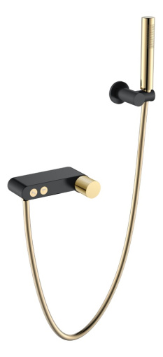 123-BG.2 Смеситель STICK для ванны BLACK TOUCH GOLD