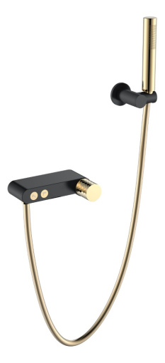 123-BG Смеситель STICK для ванны BLACK DIAMOND GOLD