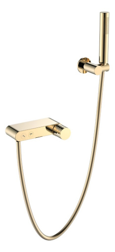 123-GG Смеситель STICK для ванны GOLD DIAMOND GOLD