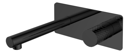125-BB Смеситель Stick из стены Black Diamond Black
