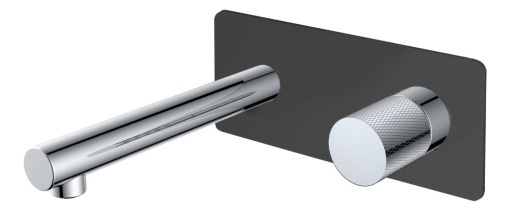 125-BCR.2 Смеситель Stick из стены Black Touch Chrome