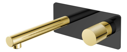 125-BG.2 Смеситель Stick из стены Black Touch Gold