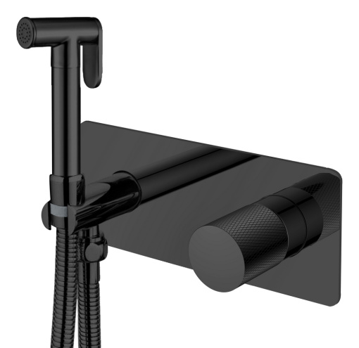 127-BB.2 Смеситель гигиенический STICK BLACK TOUCH BLACK