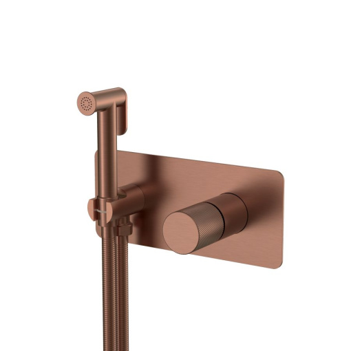 127-BRB.4 Смеситель гигиенический STICK BRUSHED BRONZE ручка SPIRALE
