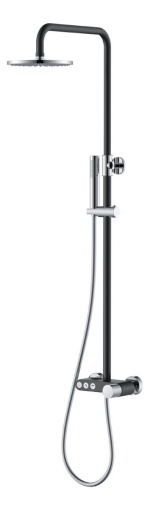 128-BCR.2 Стойка для душа STICK BLACK TOUCH CHROME