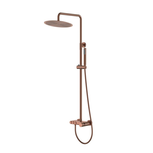 128-BRB.4 Стойка для душа STICK BRUSHED BRONZE SPIRALE