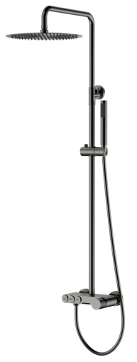128-GM.2 Стойка для душа STICK Gun Metal c ручкой TOUCH