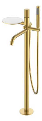 129-MG.2 Смеситель Stick напольный Matt Gold c ручкой Touch Gold