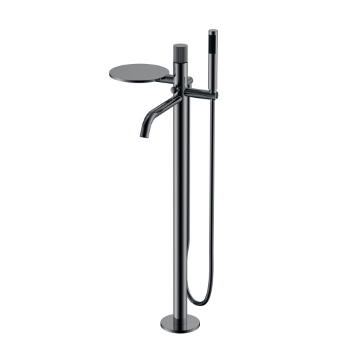 129-SGM.3 Смеситель STICK напольный Shine Gun Metal LINEA