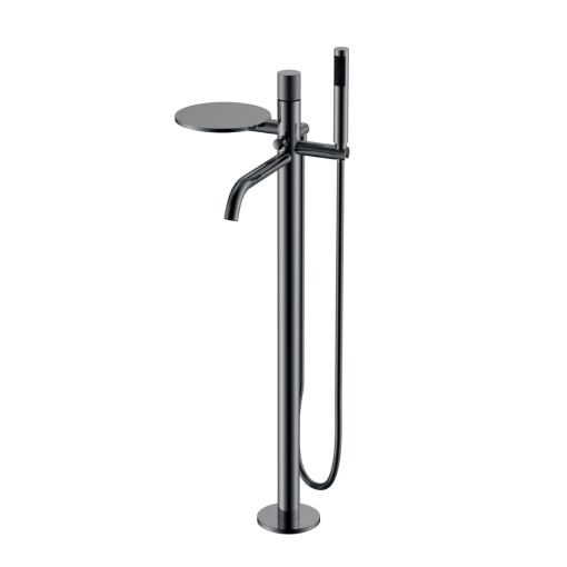 129-SGM.4 Смеситель STICK напольный Shine Gun Metal SPIRALE