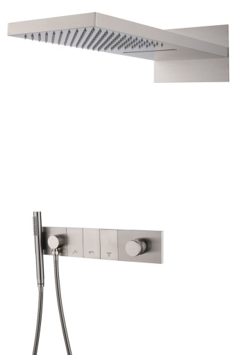 132-NB Встроенная душевая система Zodiac, трехпозиционная Nikel Brush