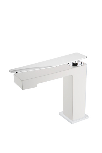 141-WCR.2 Смеситель для раковины низкий Boheme Q White- Chrome