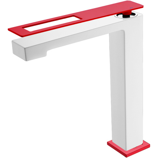 142-WR Смеситель для раковины Boheme Q White- Red