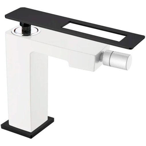 146-WB Смеситель Q для биде White Black (комплект)