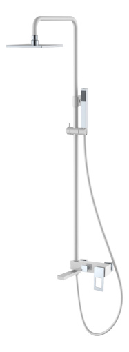 148-WCR Стойка для душа Q White Chrome (комплект)