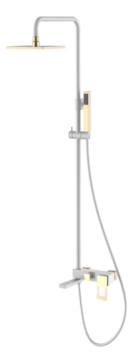 148-WG Стойка для душа Q White Gold (комплект)