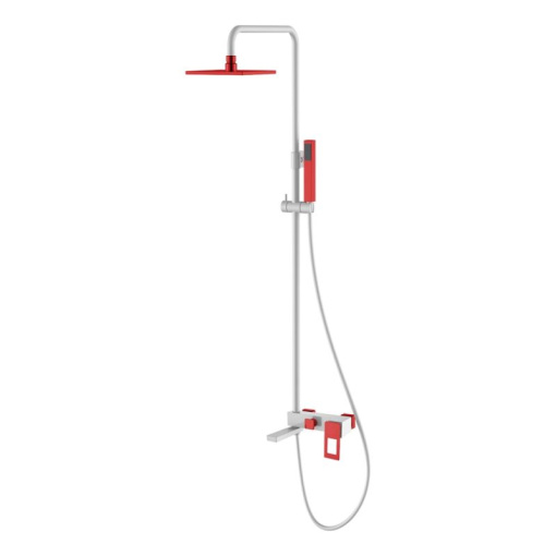 148-WR Стойка для душа Q White Red (комплект)