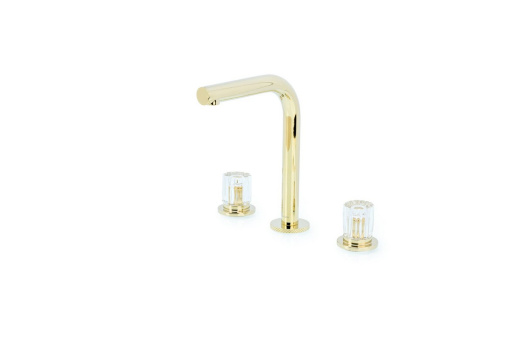 152-G-EL Смеситель на столешницу Elegante на 3 отв. Gold