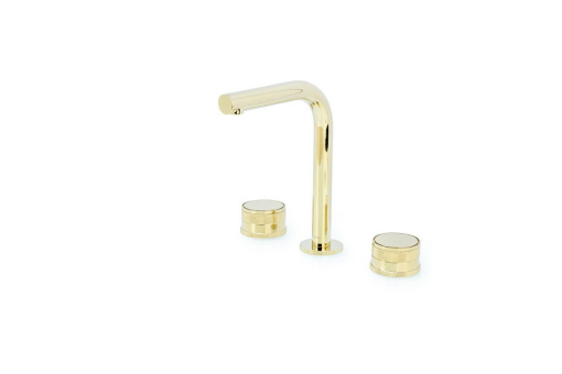 152-G-PR Смеситель на столешницу Prestige на 3 отв. Gold