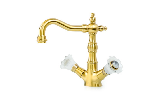 312-Camelia Смеситель для умывальника высокий, Camelia бронза (комплект)