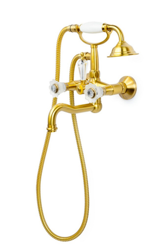 313-Camelia Смеситель для ванны (душевой комплект) Camelia бронза (комплект)