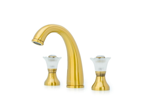 317-Camelia Смеситель для умывальника на 3 отверстия, Camelia бронза (комплект)