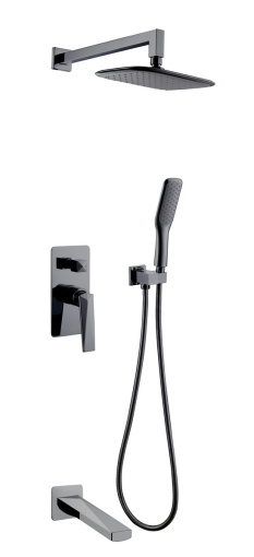 374-SGM-2 Смеситель встроенный с изливом Venturo Shine Gun Metal