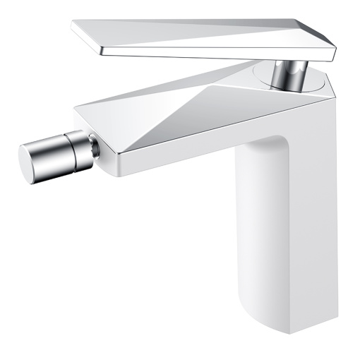 376-W Смеситель для биде Venturo белый + Хром
