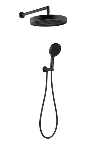 427-B Лейка ручная+верхняя+выпуск+шланг Cell Black