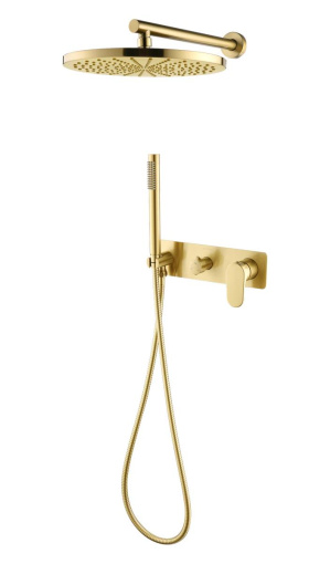 454-MG Смеситель встроенный для душа с верхней лейкой Spectre Matt Gold