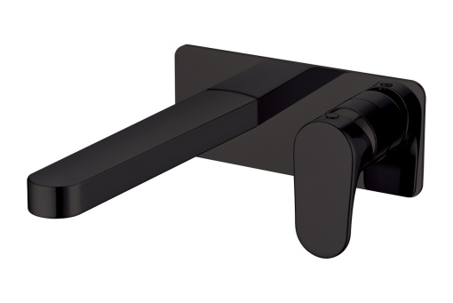 455-B Смеситель для умывальника из стены Spectre черный матовый