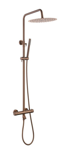 468-T-BRB Стойка для душа c термостатом UNO Brushed Bronze