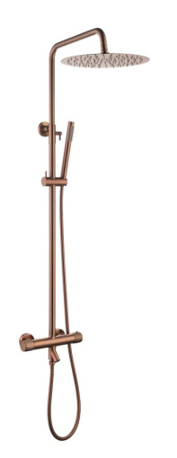 468-T-CB Стойка для душа c термостатом UNO Copper Brushed