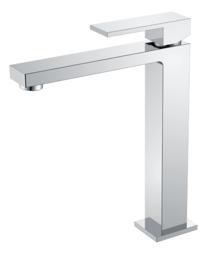 472-CR Смеситель для умывальника высокий Qubic Chrome